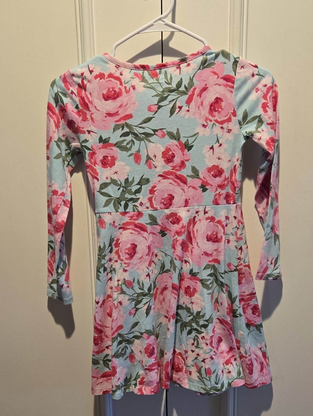 The Children's Place Pink Floral Long-Sleeve Kids Dress - Picture 3 of 3